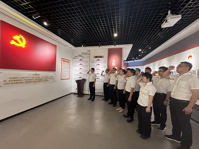 商南公司联合党支部开展“赓续红色血脉，，，，，砥砺奋进征程——庆祝中国共产党建设104周年”主题党日活动